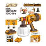 Ingco Cordless spray gun 20v - Image 2