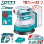 Total Cordless random orbit sander 125mm 20V - Image 2