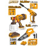Ingco Cordless 3 pcs combo kit - Image 2