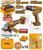 Ingco Cordless 2 pcs combo kit - Image 2