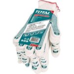 Total Knitted&PVC dots gloves Size: 10 (XL) 12pairs