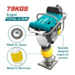 Total Gasoline tamping rammer 3.2kW(4.0HP) 79kg - Image 2