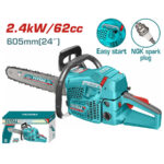 Total Gasoline chain saw Displacement:62cc 2.4kw - Image 3
