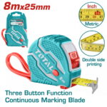 Total Steel measuring tape Length & width:8mx25mm - Image 3