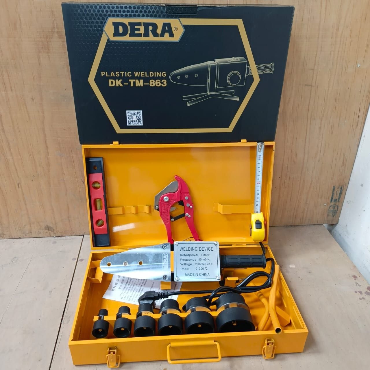 f6ef1c09-2f5e-44f8-87b8-48c78bd155f4 Dera DK-TM-863 plastic pipe welding machine set - Image 1
